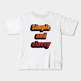 Simple & classy colorful design Kids T-Shirt
